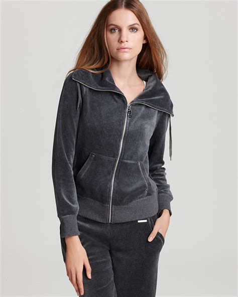 buy michael kors velour sweatsuit|michael kors zip up hoodie.